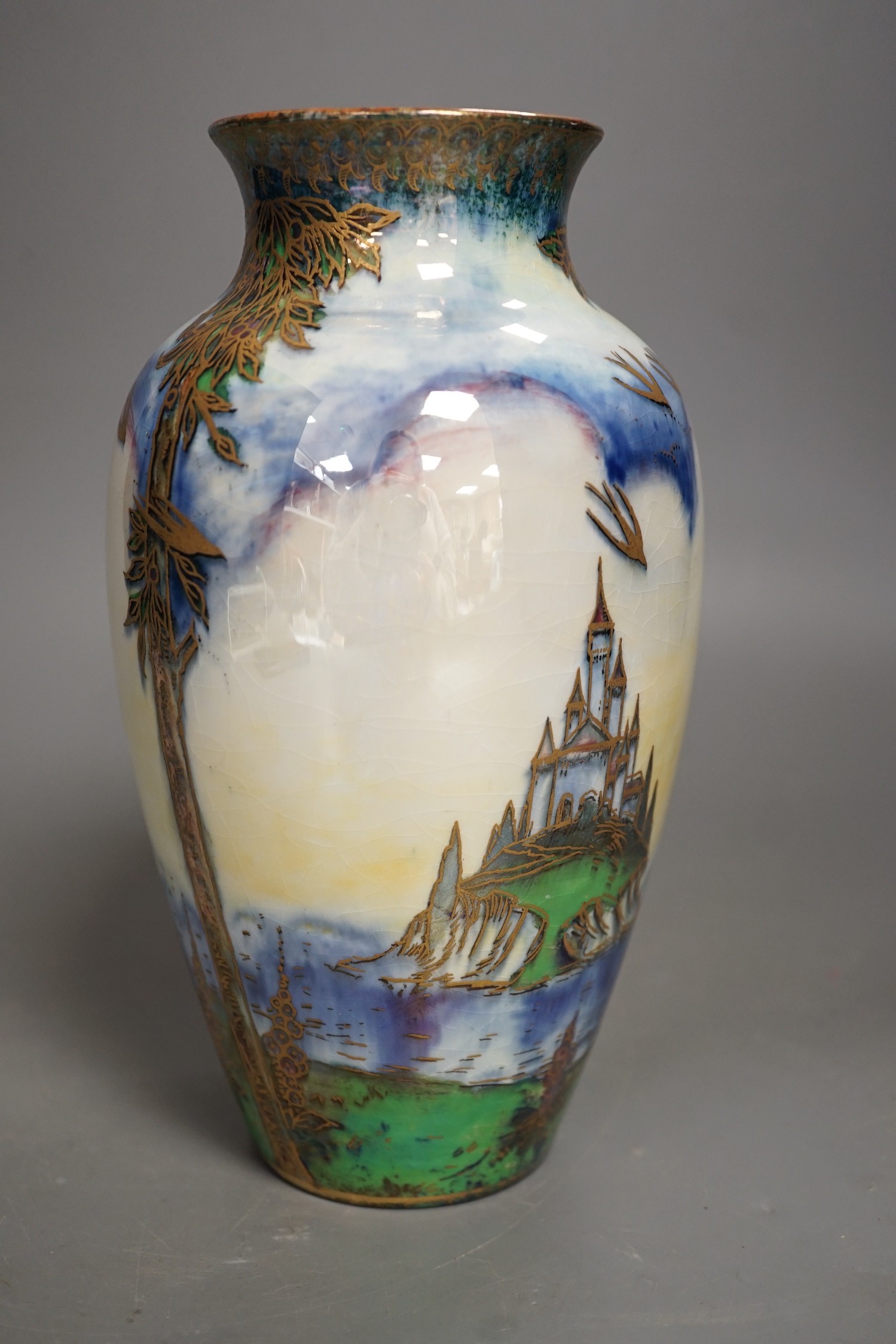 A Royal Worcester ‘Crown Ware’, lustre vase, CW.102, 20cm high
